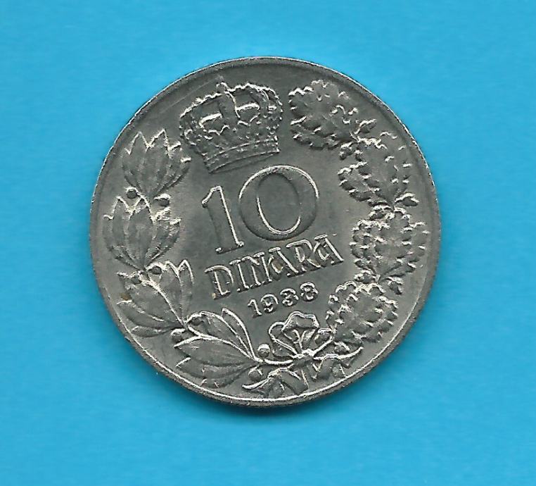 10 dinarjev 1938