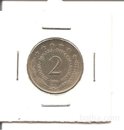 2 dinarja 1976