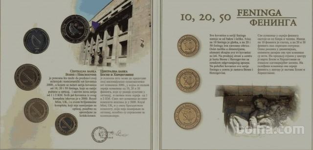 BOSNA 2000 - Milenijski set kovancev uradna izdaja