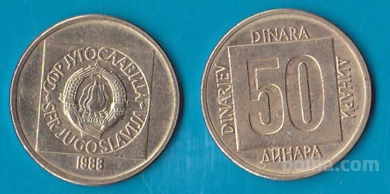 JUGOSLAVIJA - 50 dinara 1988
