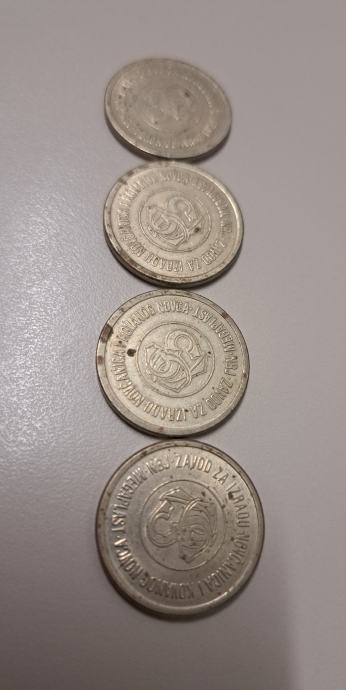 Kovanci - Zavod za izradu novčanica i kovanog novca NBJ (PTT A)
