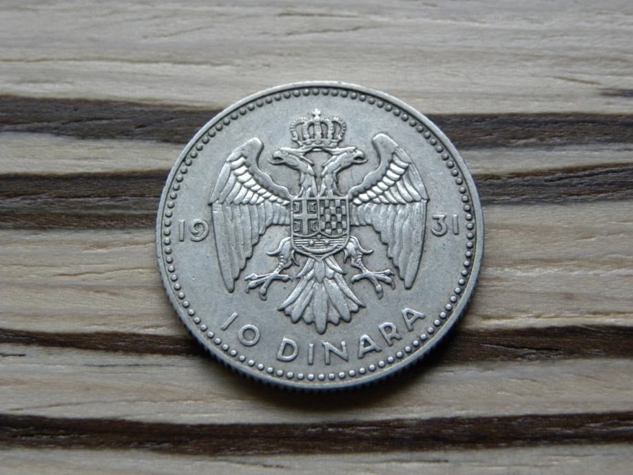 Kraljevina Jugoslavija 10 dinara 1931