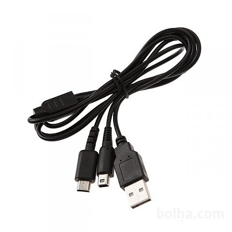 3 v 1 USB kabel za Nintendo NDSI 3DS NDSL