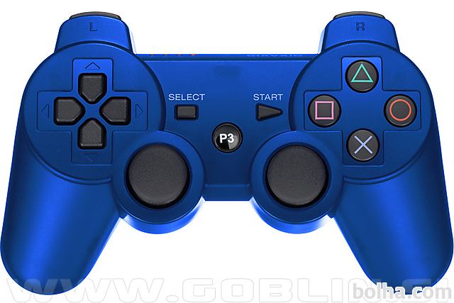 PS3 DualShock 3 kompatibilen brezžični kontroler, moder