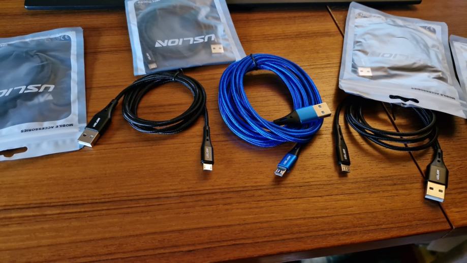 7 USB tip A --&gt; tip mikro B kablov, NOVI