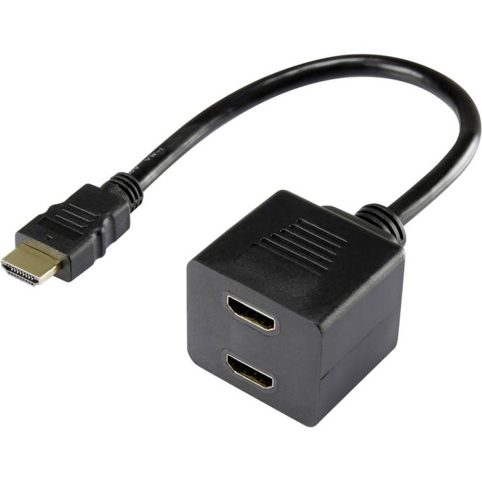 Renkforce HDMI razdelilec, Splitter kabel 20 cm