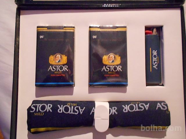Astor paket z rutko, vžigalnikom in rutko