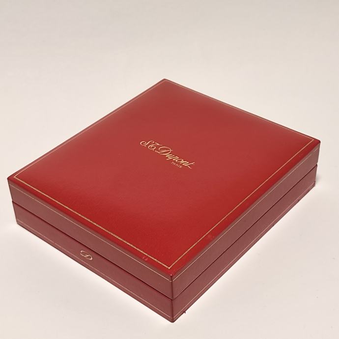 St Dupont škatla za vžigalnik s papirji iz leta 1996 (rdeče barve)