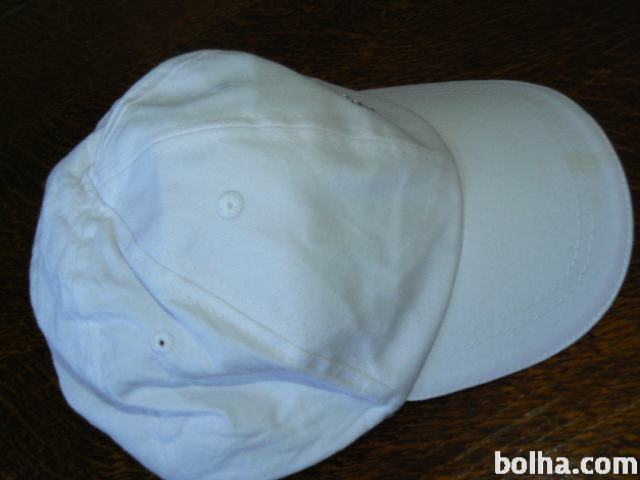 Dekliška bela kapa s ščitom za 6 do 8 let (54 cm)