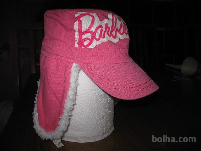 kučma/zimska kapa s šildom Barbie, 2-4 leta, obseg 50cm