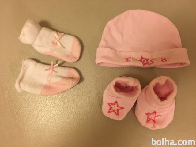 Kapica in rokavičke za punčko in fantka,novorojenček