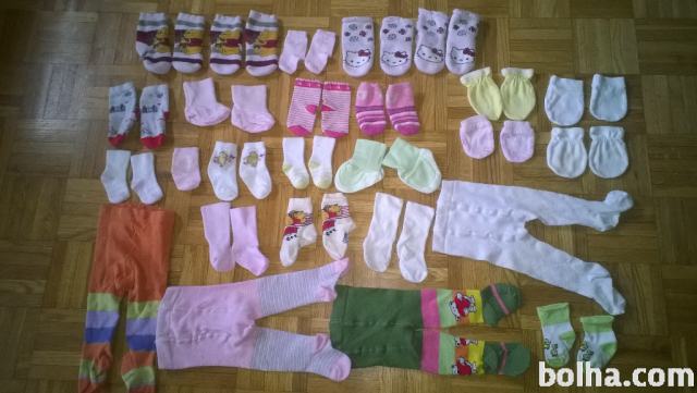 nogavičke, žabice in rokavičke za dojenčke in najmlajše