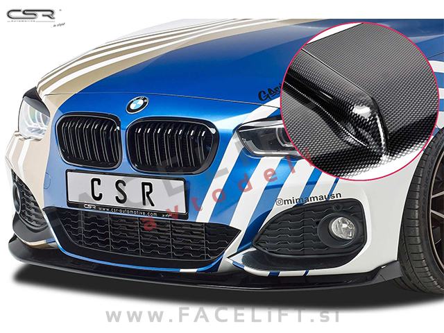 BMW 1 F20 F21 LCI 15-19 podaljšek sprednjega odbijača / karbon sijaj