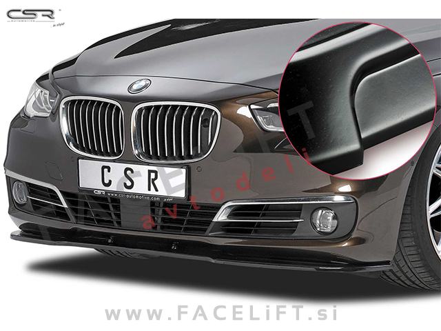 BMW 5 GT / F07 (09-17) / podaljšek sprednjega odbijača / črni (mat)