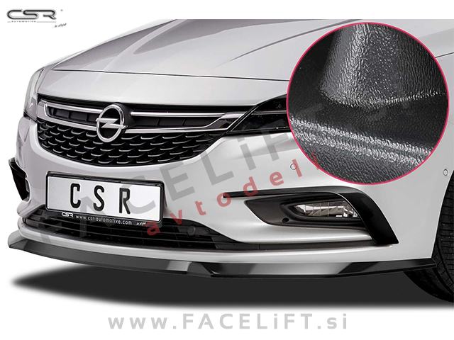 Opel Astra K / (15- ) / podaljšek sprednjega odbijača / črni (mat)