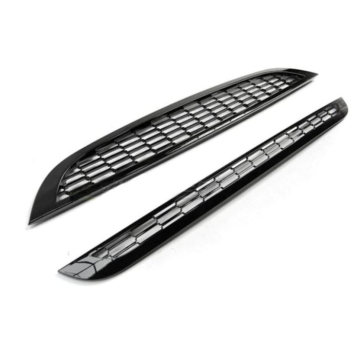 Rejilla Delantera Negra Brillante Para Mini Cooper R50/R52/R53 2001-2006 - ¡Estilo Deportivo!