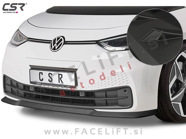 VW ID.3 19- podaljšek sprednjega odbijača karbon (mat)