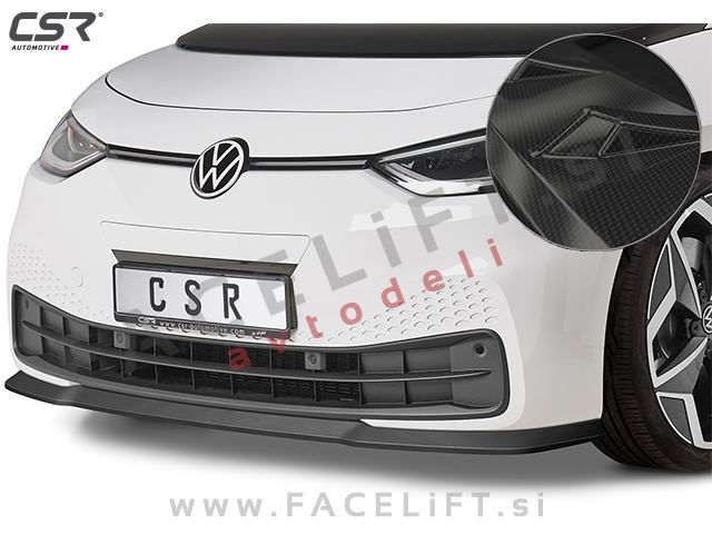 VW ID.3 19- podaljšek sprednjega odbijača karbon (sijaj)