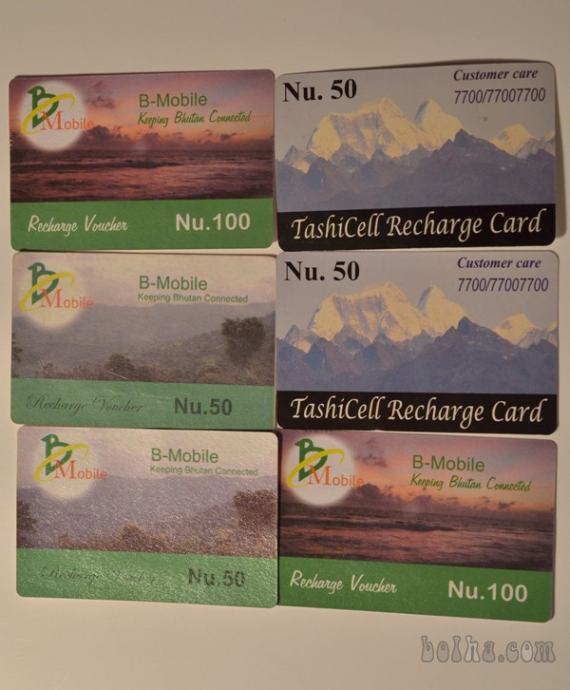 Butanske telefonske kartice