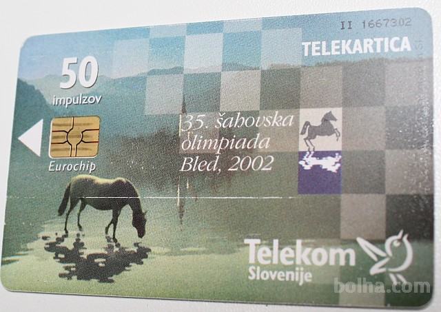 Telefonska kartica - 35. šahovska olimpiada, Bled 2002