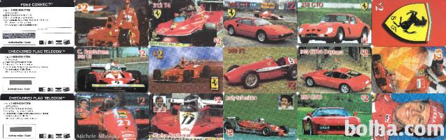 Telefonske kartice s Ferrari motivi