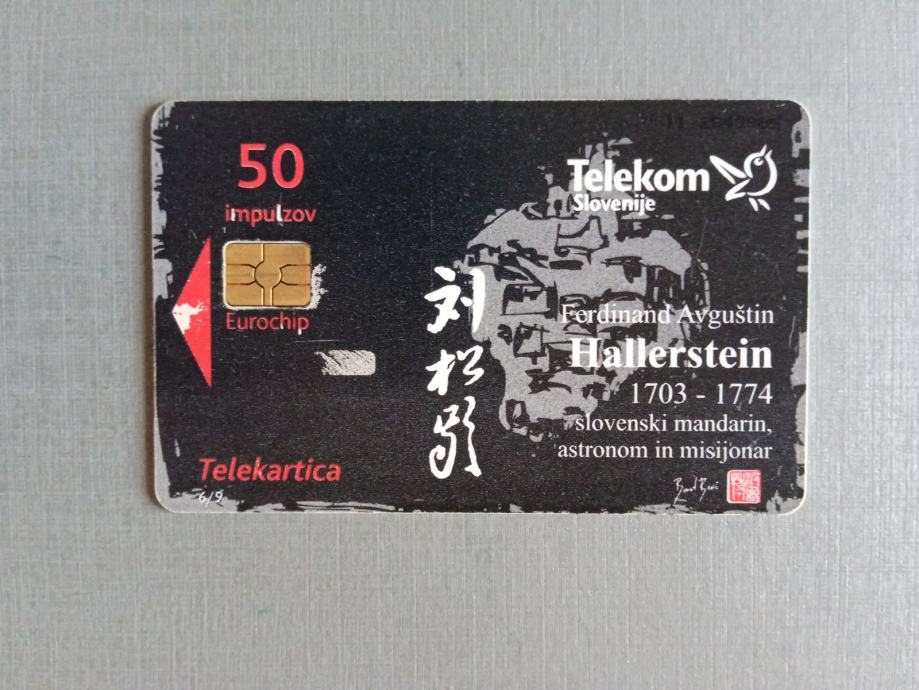 Telekartica,Telekom Slovenije.Ferdinand Auguštin Hallerstein