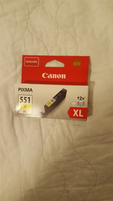 Canon Pixma 551, XL, rumena