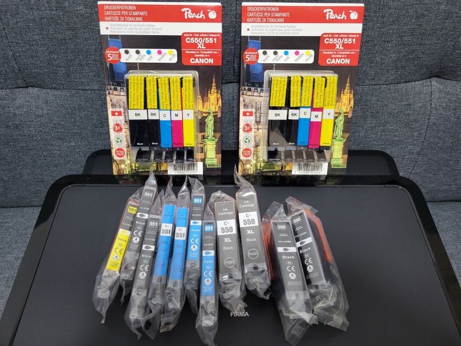 10er Pack Kompatible Druckerpatronen Für Canon PGI-550XL & CLI-551XL – Für Pixma MG, IP, MX Serien