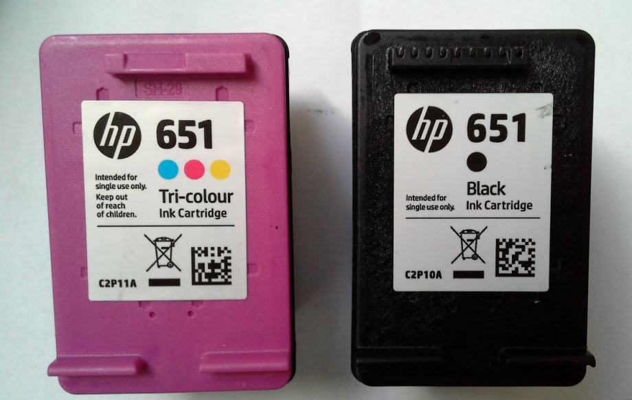 Kartuši HP 651 originalni barvna in črna