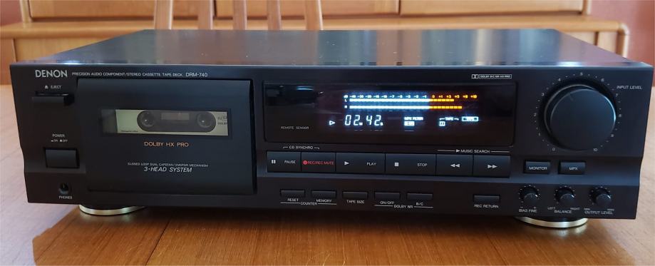 High-End Stereo Cassette Tape Deck DENON DRM-740