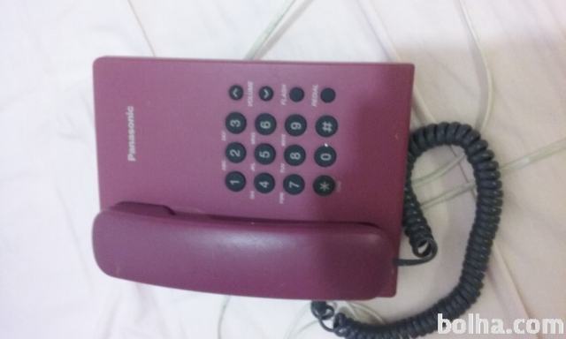 Stacionarni telefon Panasonic , bordo rdeč