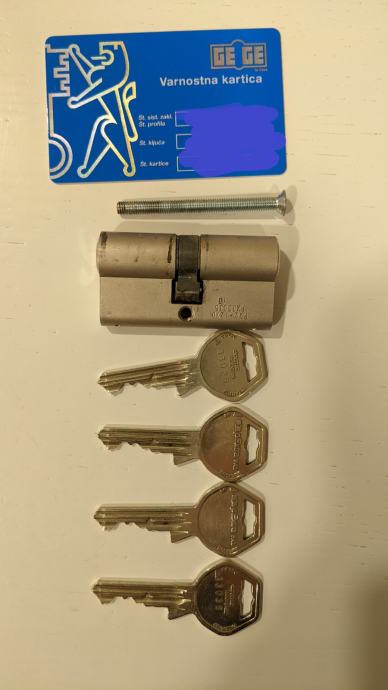 Kvalitetna ključavnica - vložek Gege 60mm