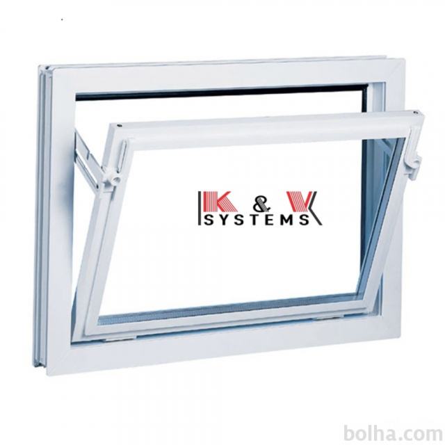 Hlevsko okno PVC 100×100 K&V Systems