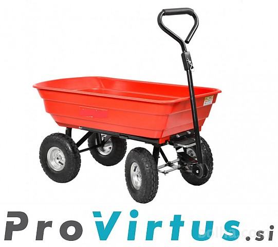 Ročni transportni voziček do 300 kg RDEČA / www.provirtus.si