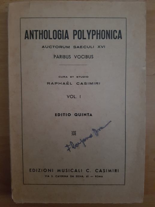 Anthologia polyphonica-Raphaël Casimiri Ptt častim :)