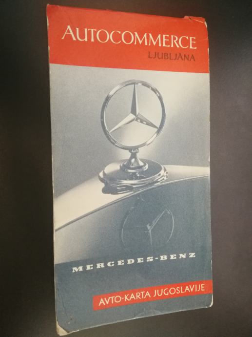 Avto karta Jugoslavije - Autocommerce - Mercedes benz