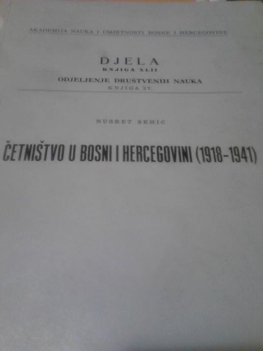 Četništvo u bosni i hercegovini (1918 -1941)