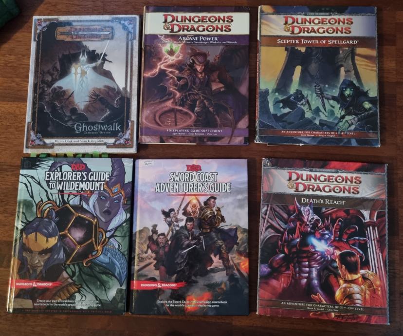 Dungeons and Dragons books -in English