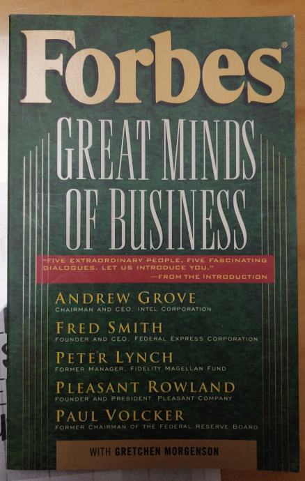 Forbes, great minds of business, 228 strani, novo, knjiga, Morgenson