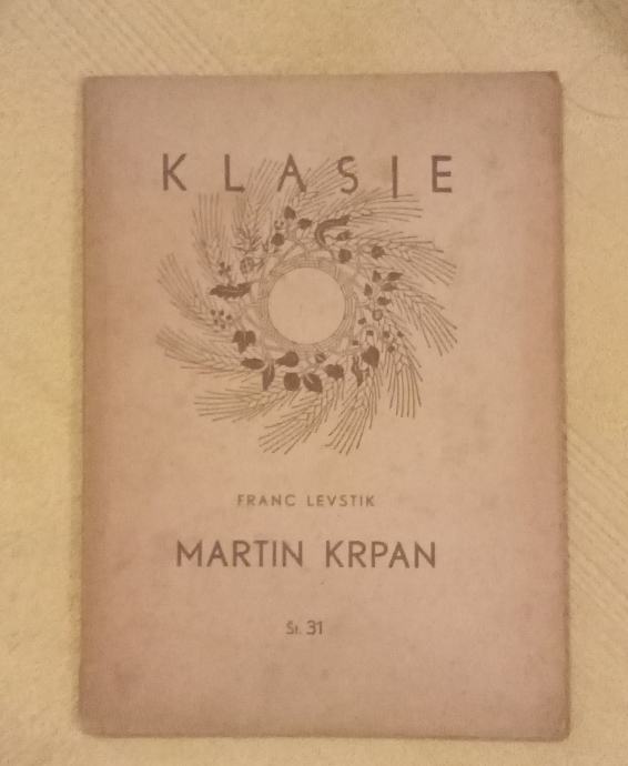 FRANC LEVSTIK - MARTIN KRPAN - KLASJE 1952