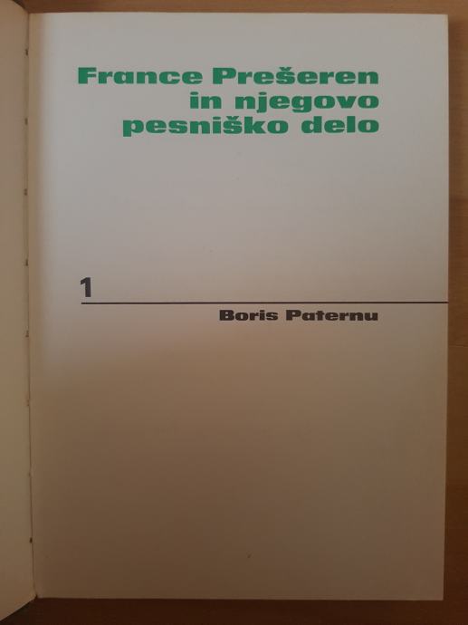 France Prešeren in njegovo pesniško delo 1-Boris Paternu Ptt častim :)