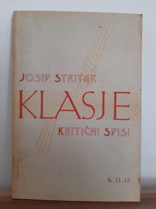 Josip Stritar-Klasje-Kritični spisi