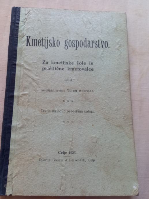Kmetijsko gospodarstvo - učbenik  1923       /43/