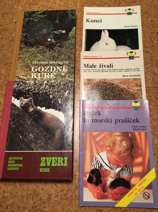 Razne knjige o živalih - nasveti