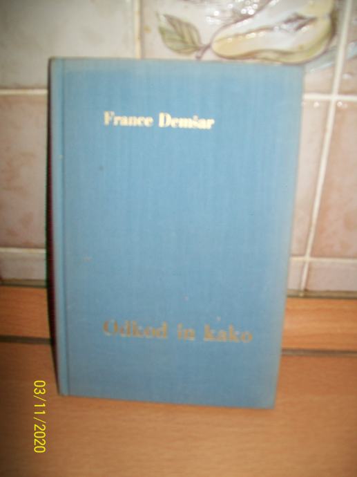 Odkod in kako - France Demšar (misli o  spolni vzgoji 1971)