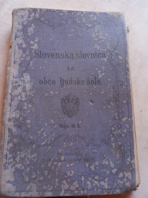 Slovenska slovnica  - na Dunaju 1907       /43/