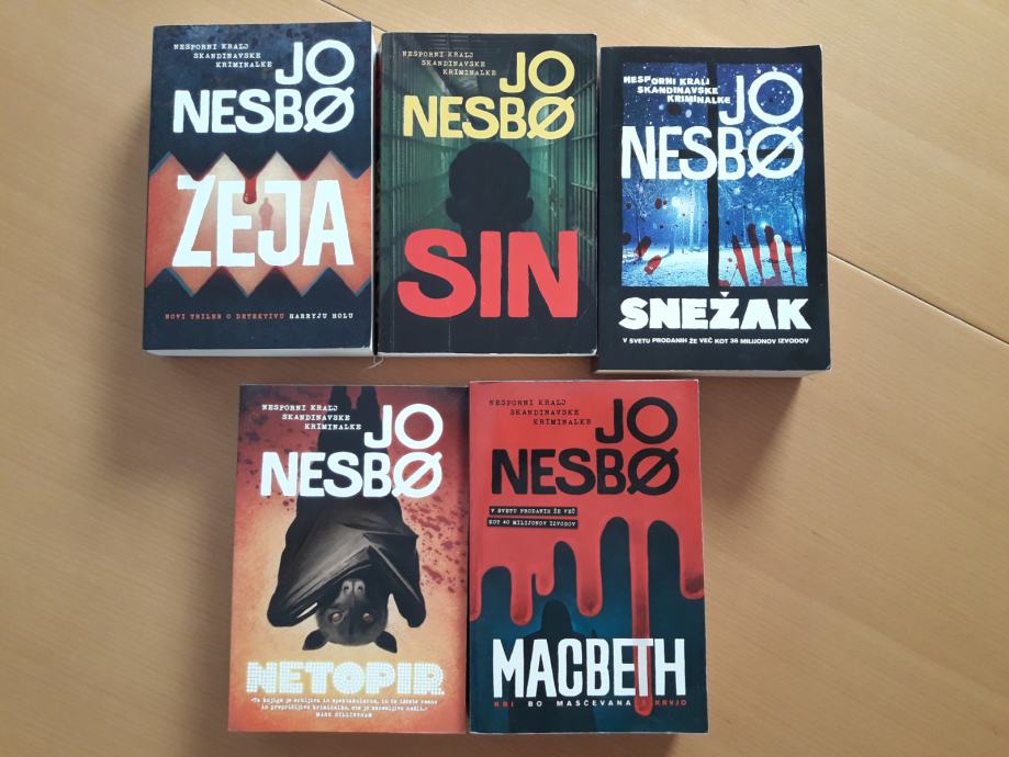 4 knjige avtorja Jo Nesbo