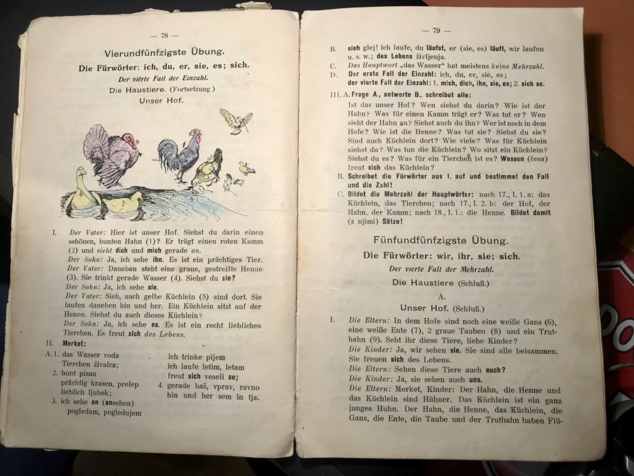 Nem ko Stara Knjiga Slovenska Vadnica Iz 1926 Starina