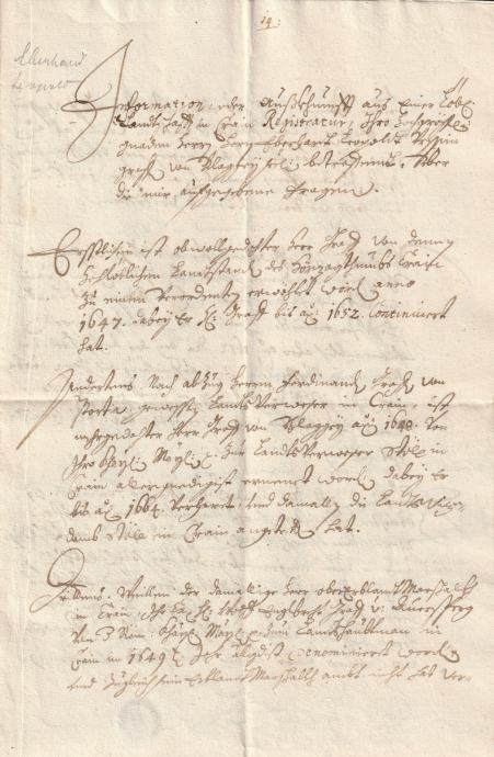 Prepisi iz deželnega Arhiva Kranjske 1710 - SAZU Mark Jožef Perizoff