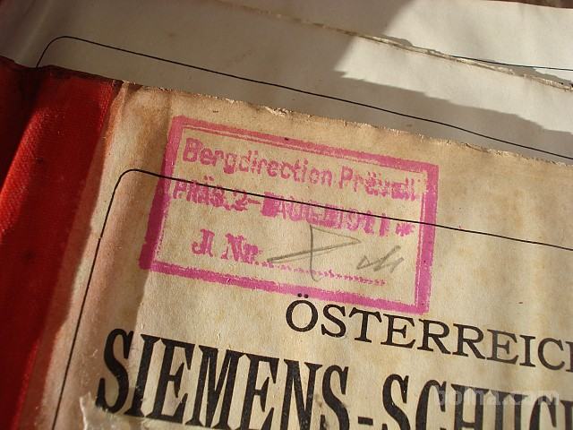 simensov katalog za POTREBE LEŠKEGA RUDNIKA OK 1907